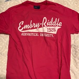EMBRY RIDDLE WOMENS PINK T SHIRT